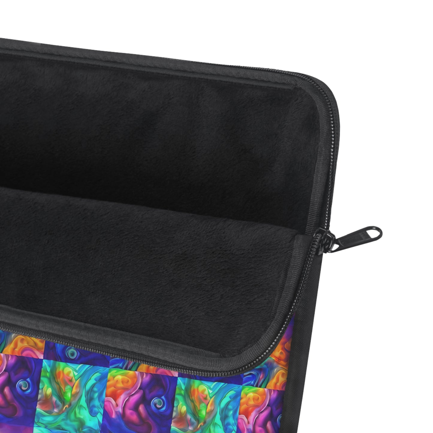 Abalone Swirl Laptop Sleeve — Glowing Shell Design