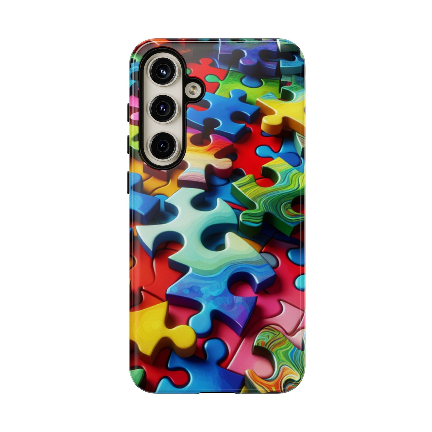 Rainbow Puzzle Design Samsung Tough Case