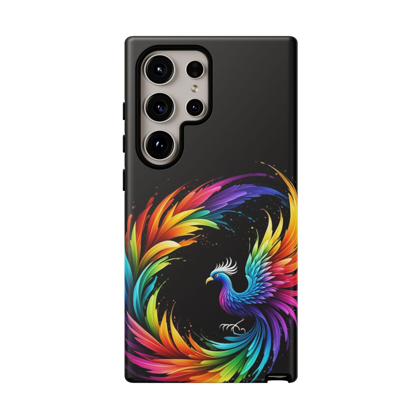 Rainbow Phoenix Design Samsung Phone Case