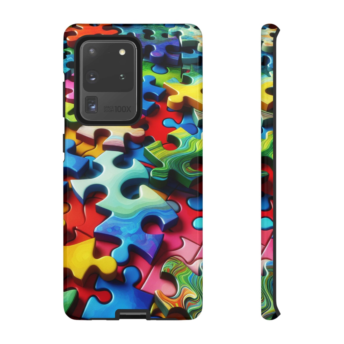 Rainbow Puzzle Design Samsung Tough Case