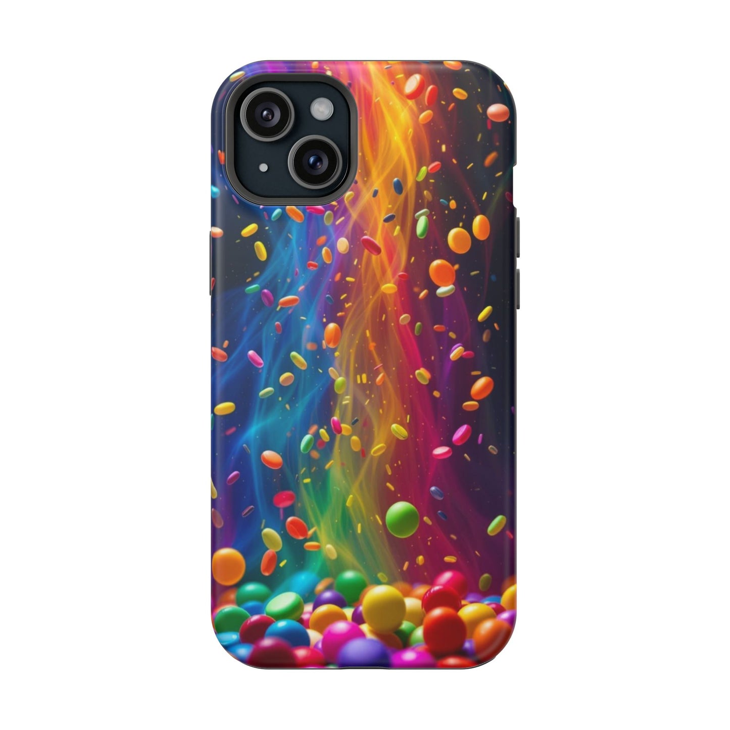 Rainbow Candy Rain iPhone Tough Case