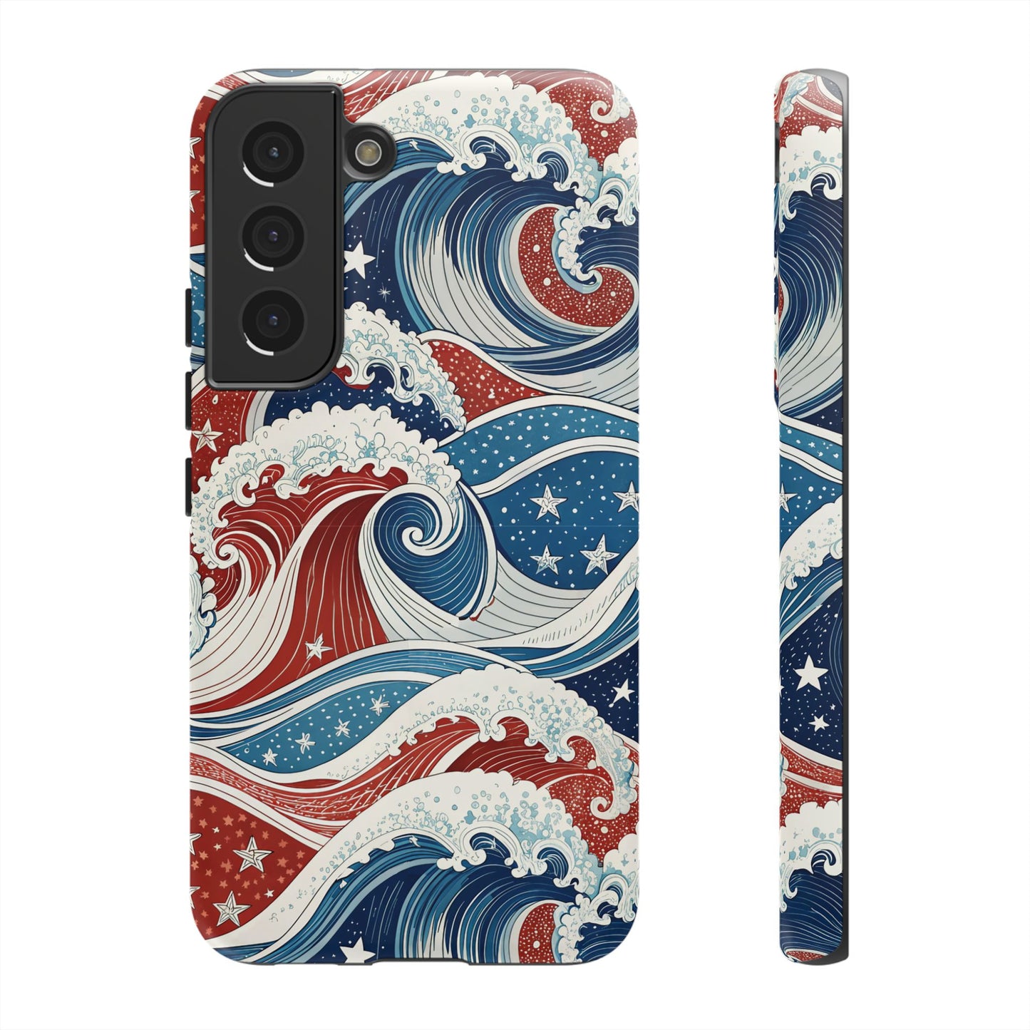 Patriotic Waves Samsung Tough Case Phone Case