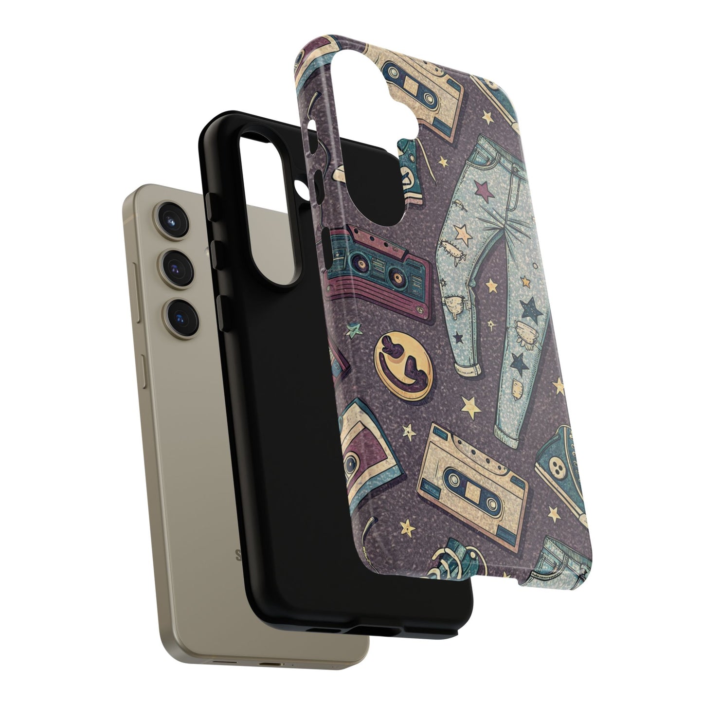 90s Cassette Collage Samsung Tough Phone Case