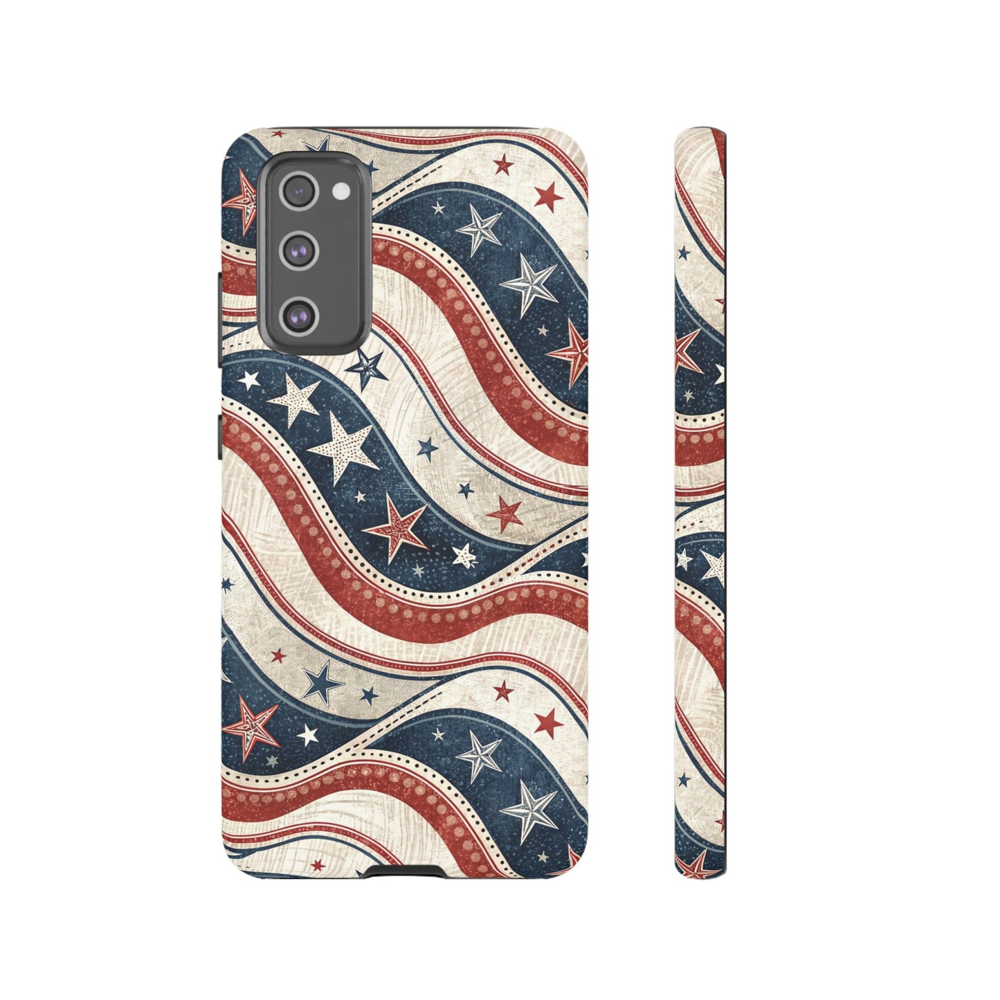 Vintage Patriotic Inspired Ribbon Samsung Phone Case