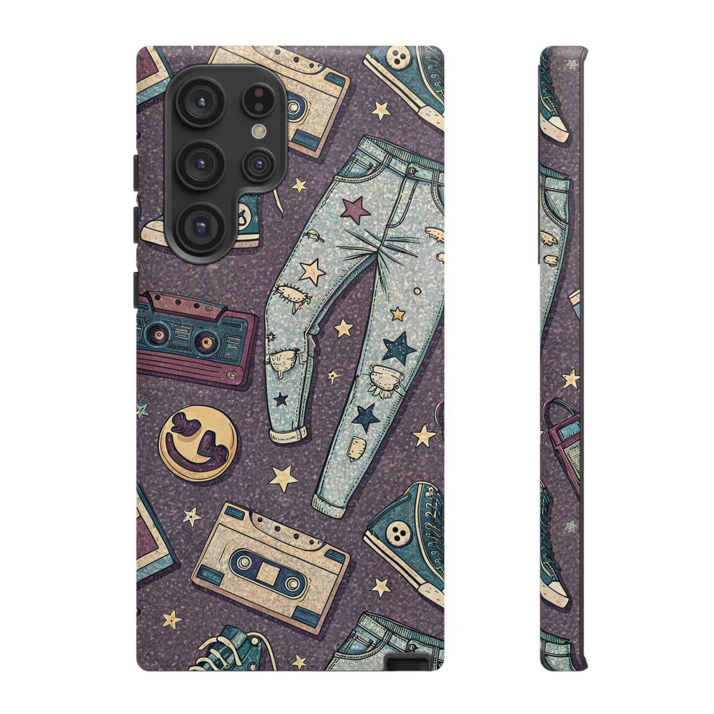 90s Cassette Collage Samsung Tough Phone Case