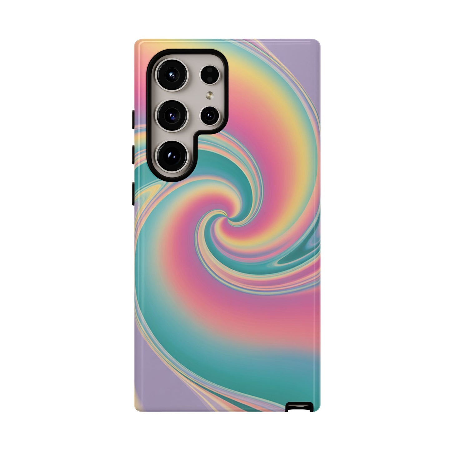 Cotton Candy Rainbow Swirl Design Samsung Tough Case