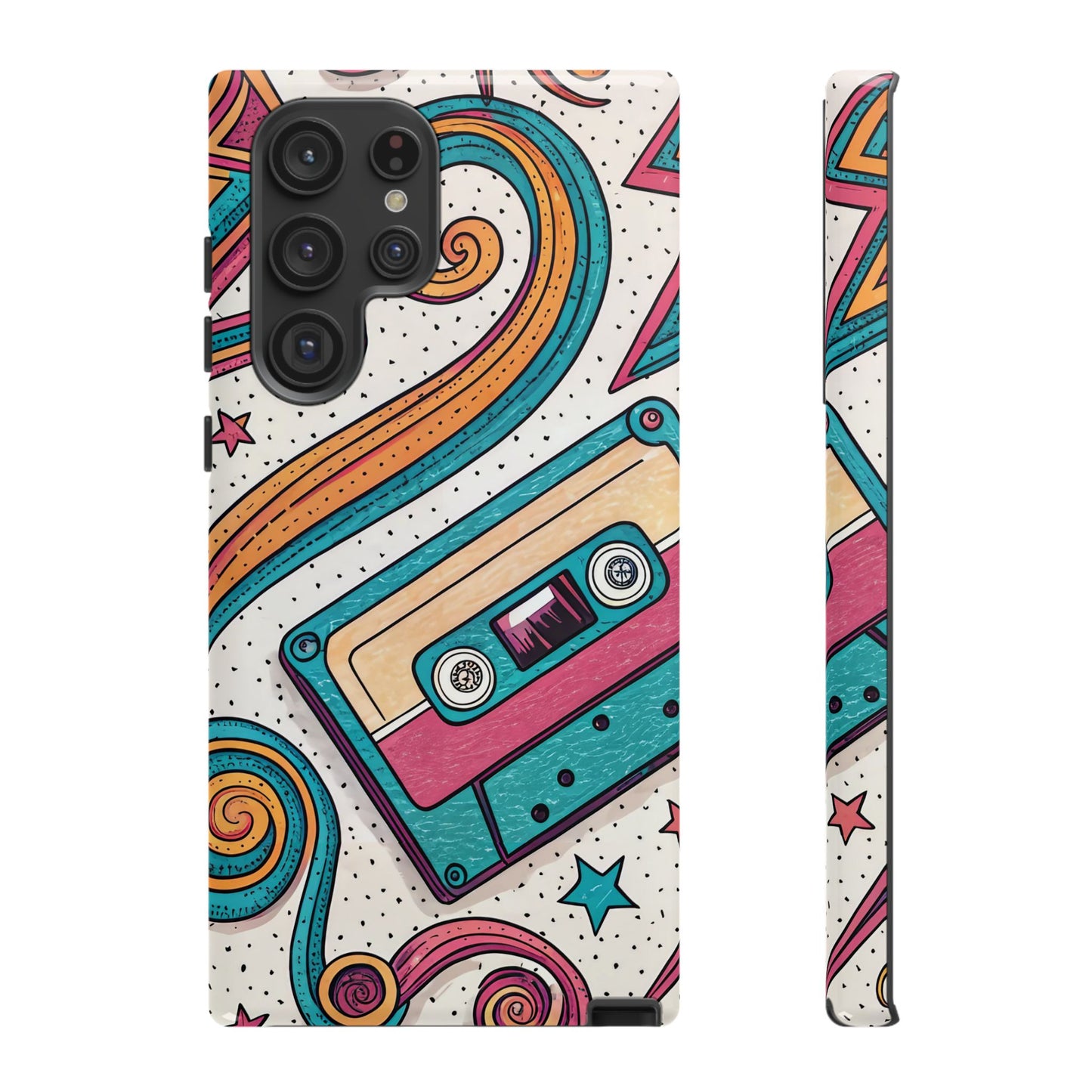 Retro Cassette Samsung Tough Phone Case
