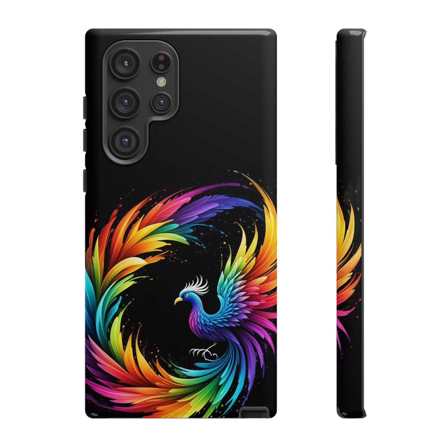 Rainbow Phoenix Design Samsung Phone Case