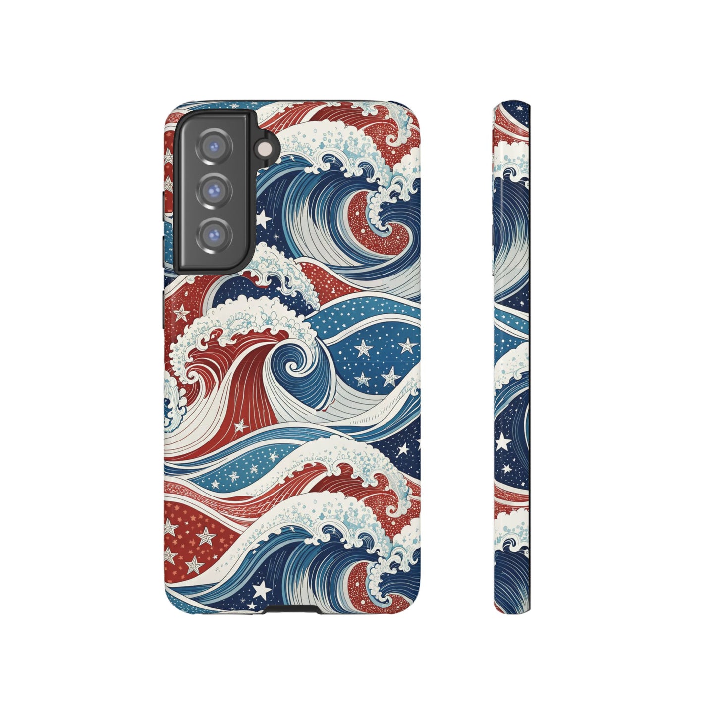 Patriotic Waves Samsung Tough Case Phone Case