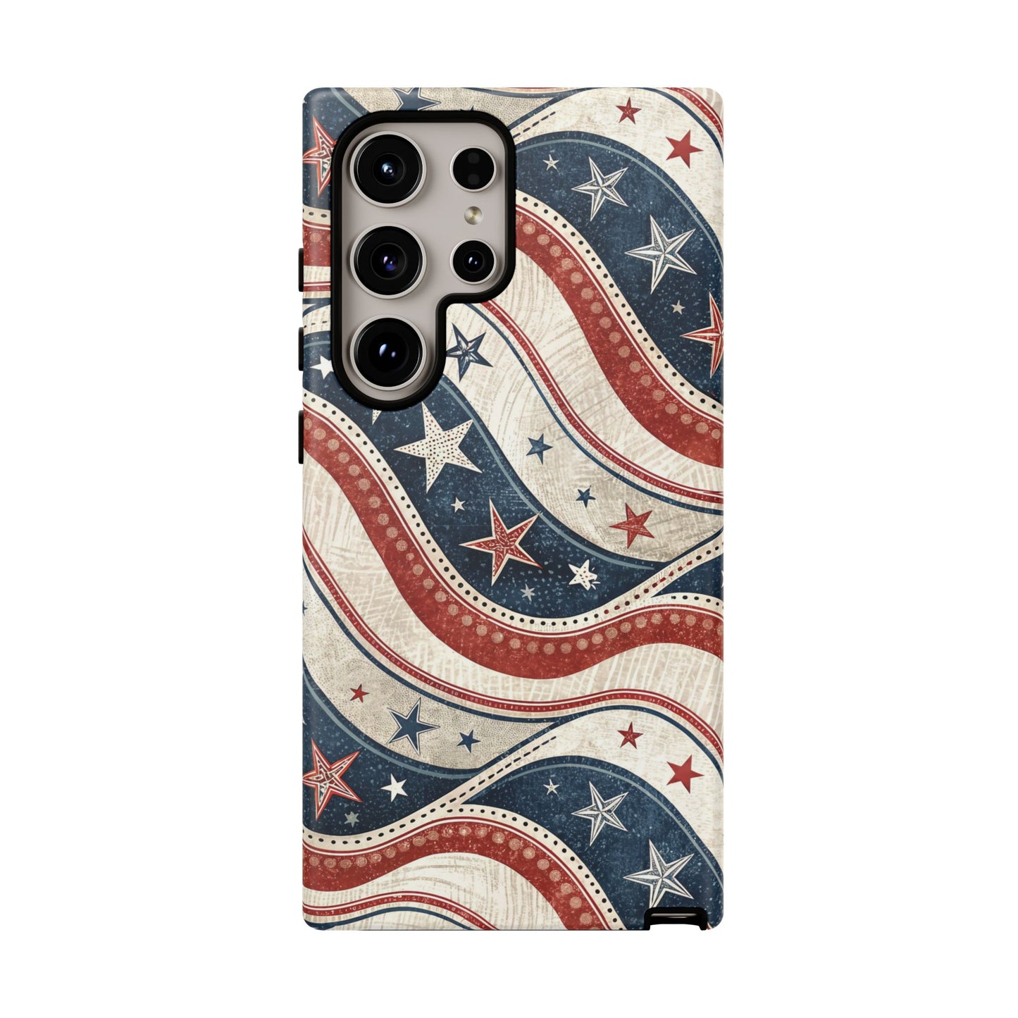 Vintage Patriotic Inspired Ribbon Samsung Phone Case