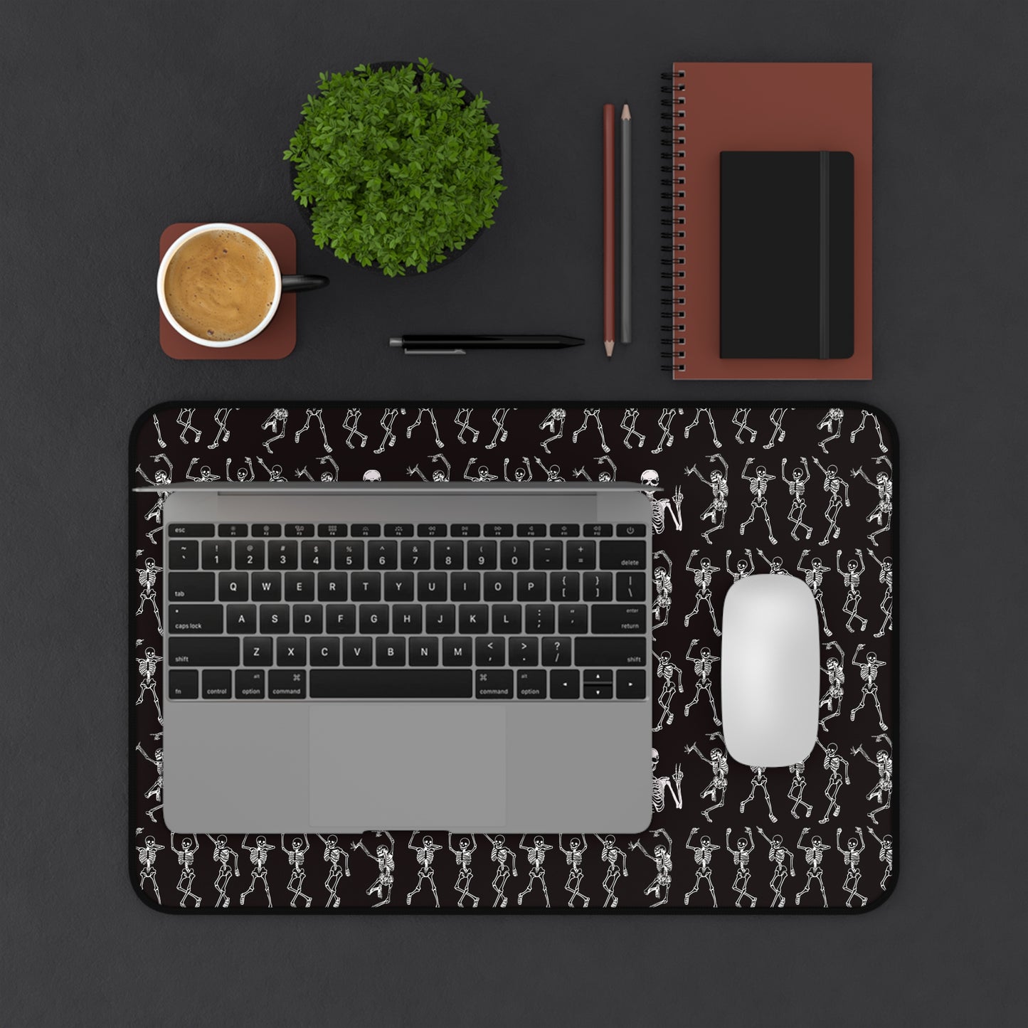 Dancing Skeletons Design Desk Mat