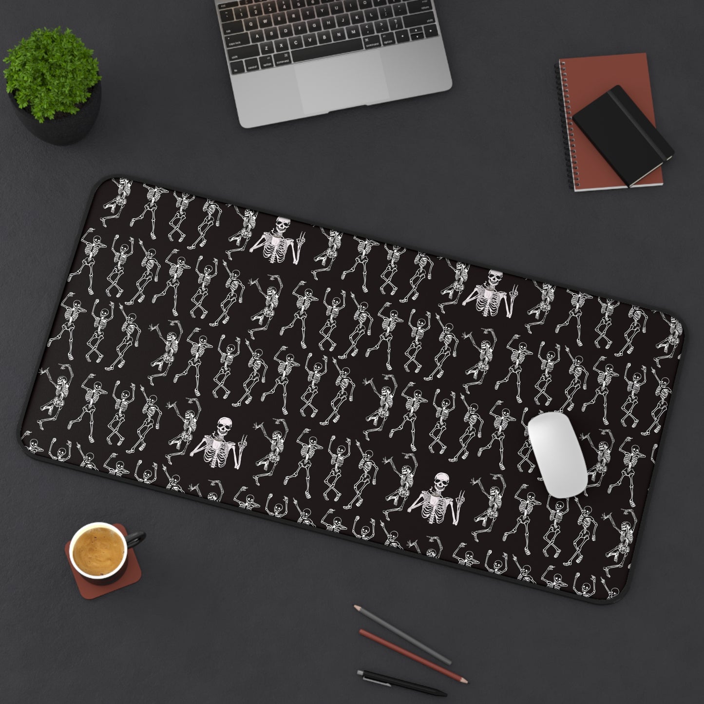Dancing Skeletons Design Desk Mat