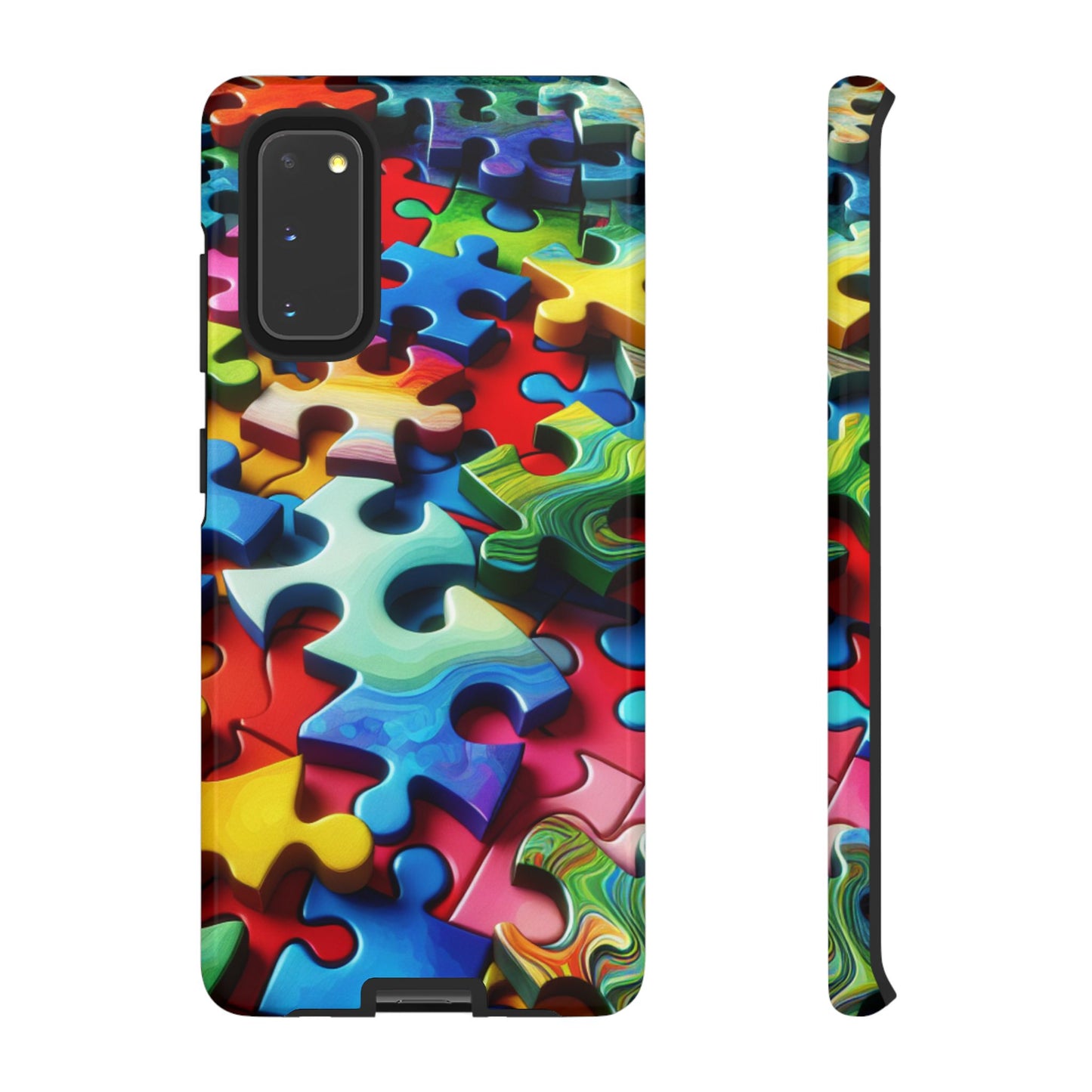 Rainbow Puzzle Design Samsung Tough Case