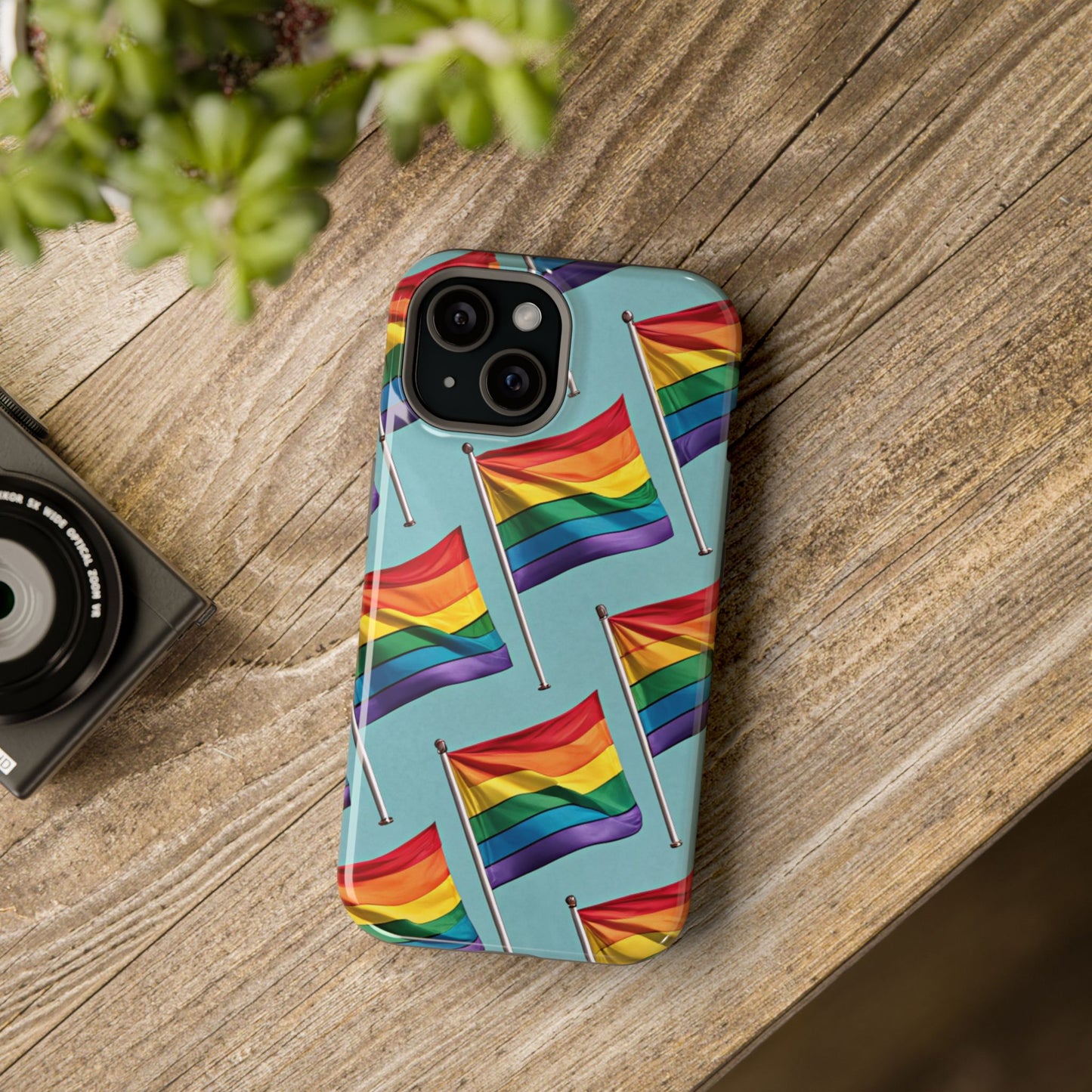 Celebrate Pride Flag iPhone Case