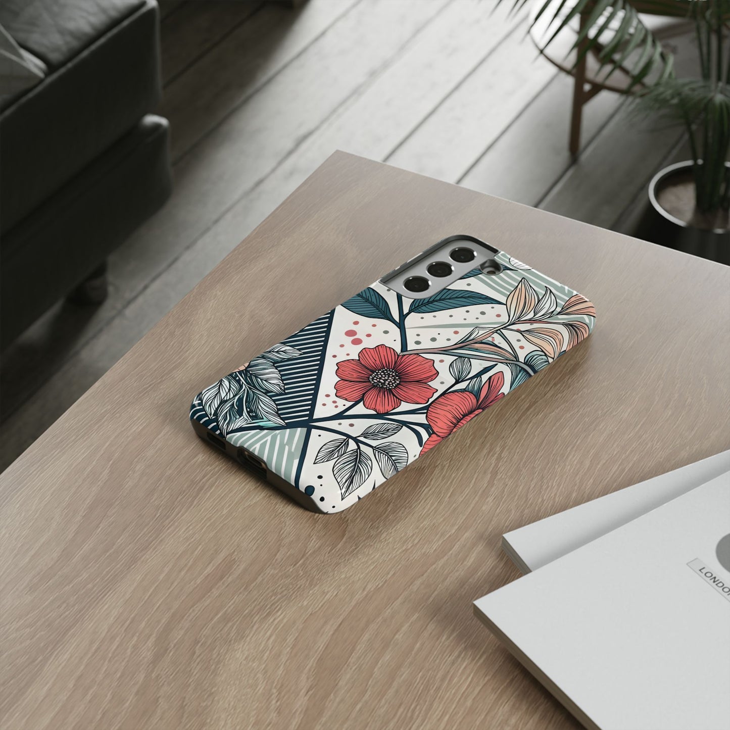 Geometric Flower Samsung Case