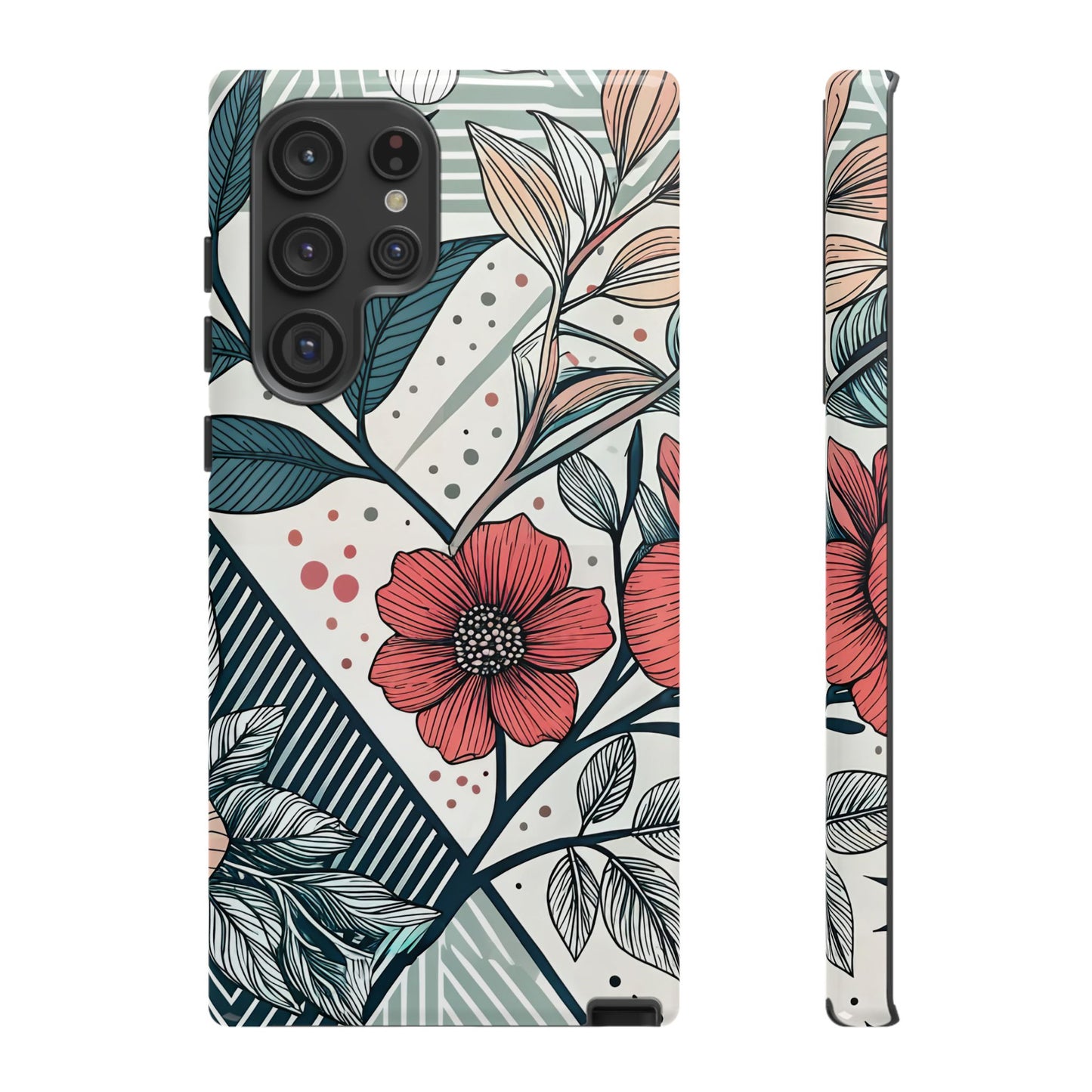 Geometric Flower Samsung Case