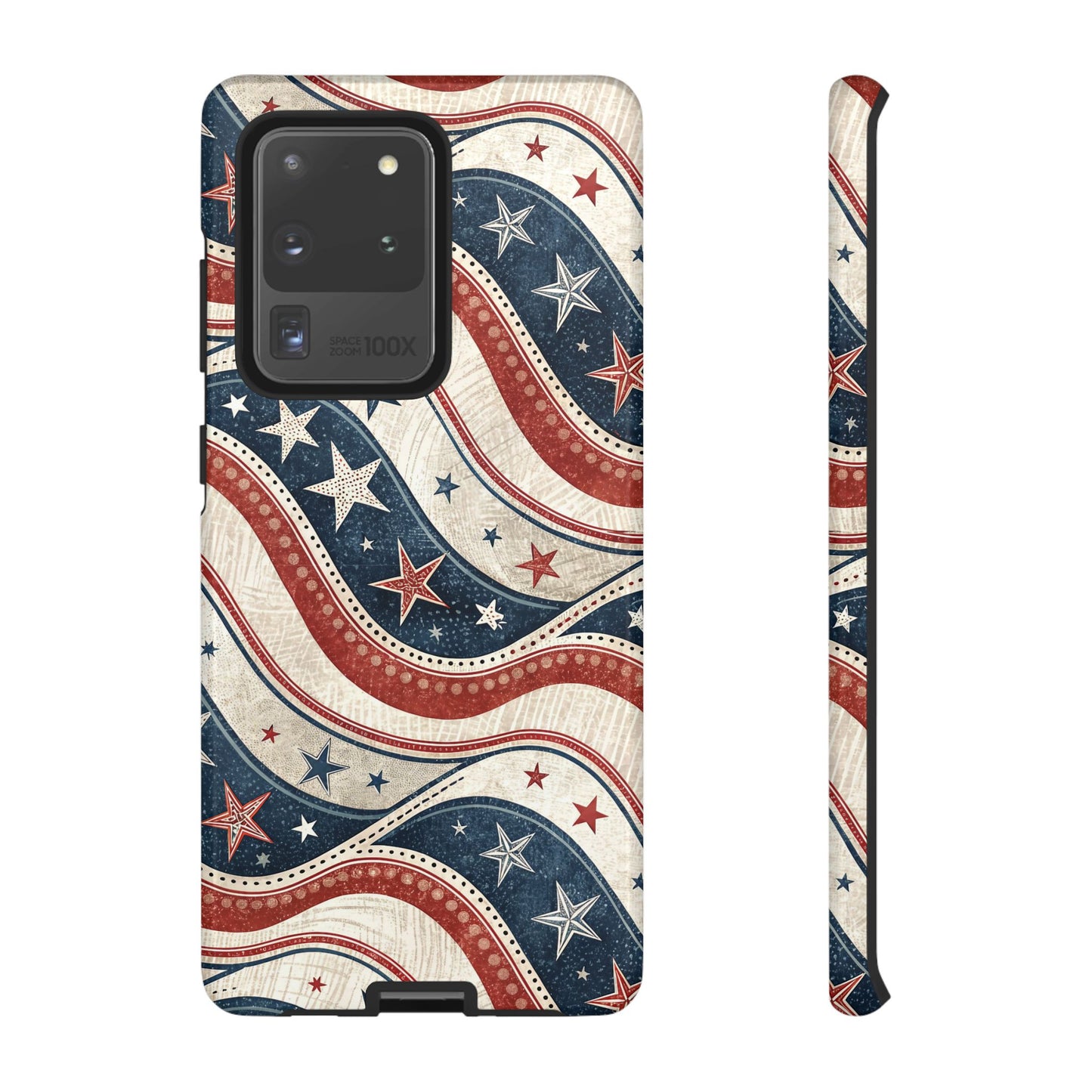 Vintage Patriotic Inspired Ribbon Samsung Phone Case