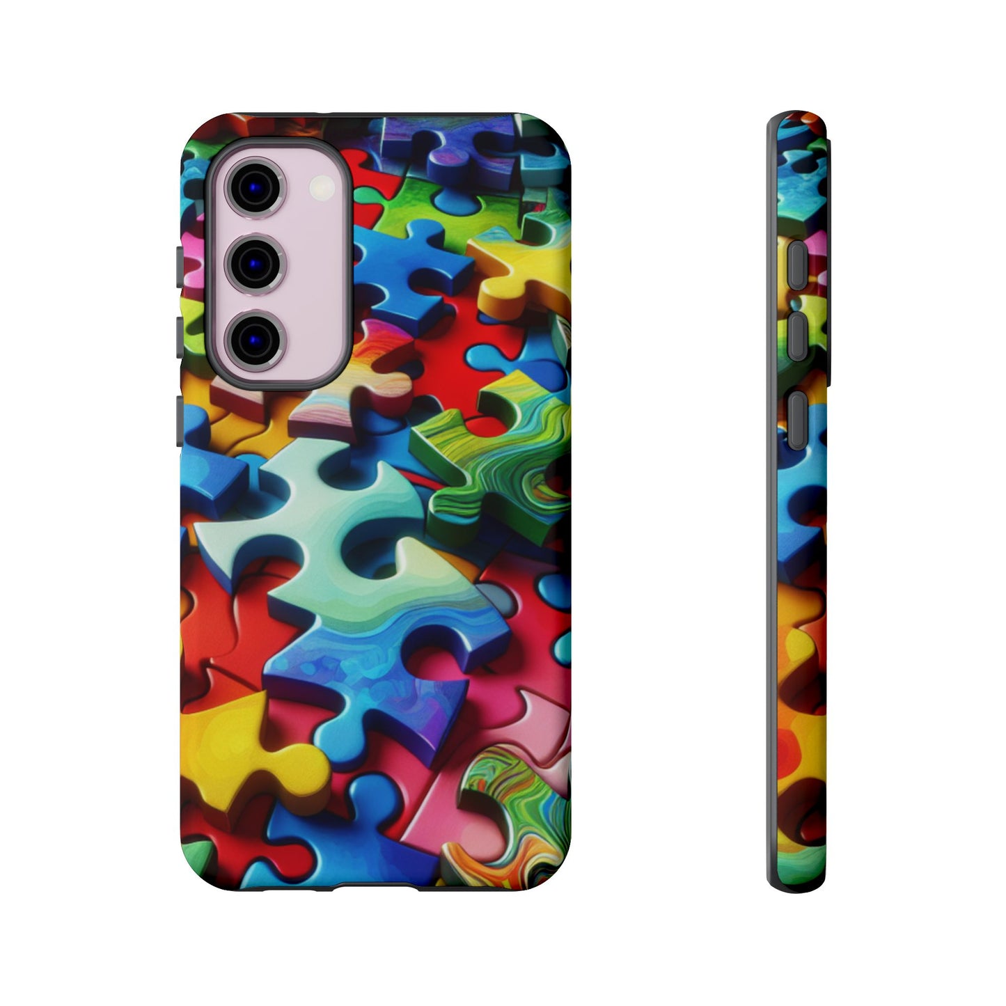 Rainbow Puzzle Design Samsung Tough Case
