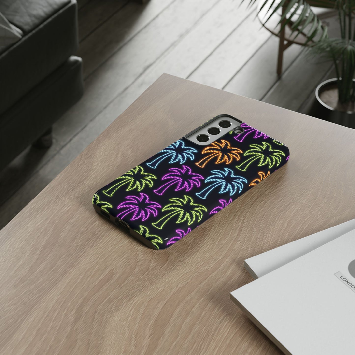 Neon Palm Trees Phone Case