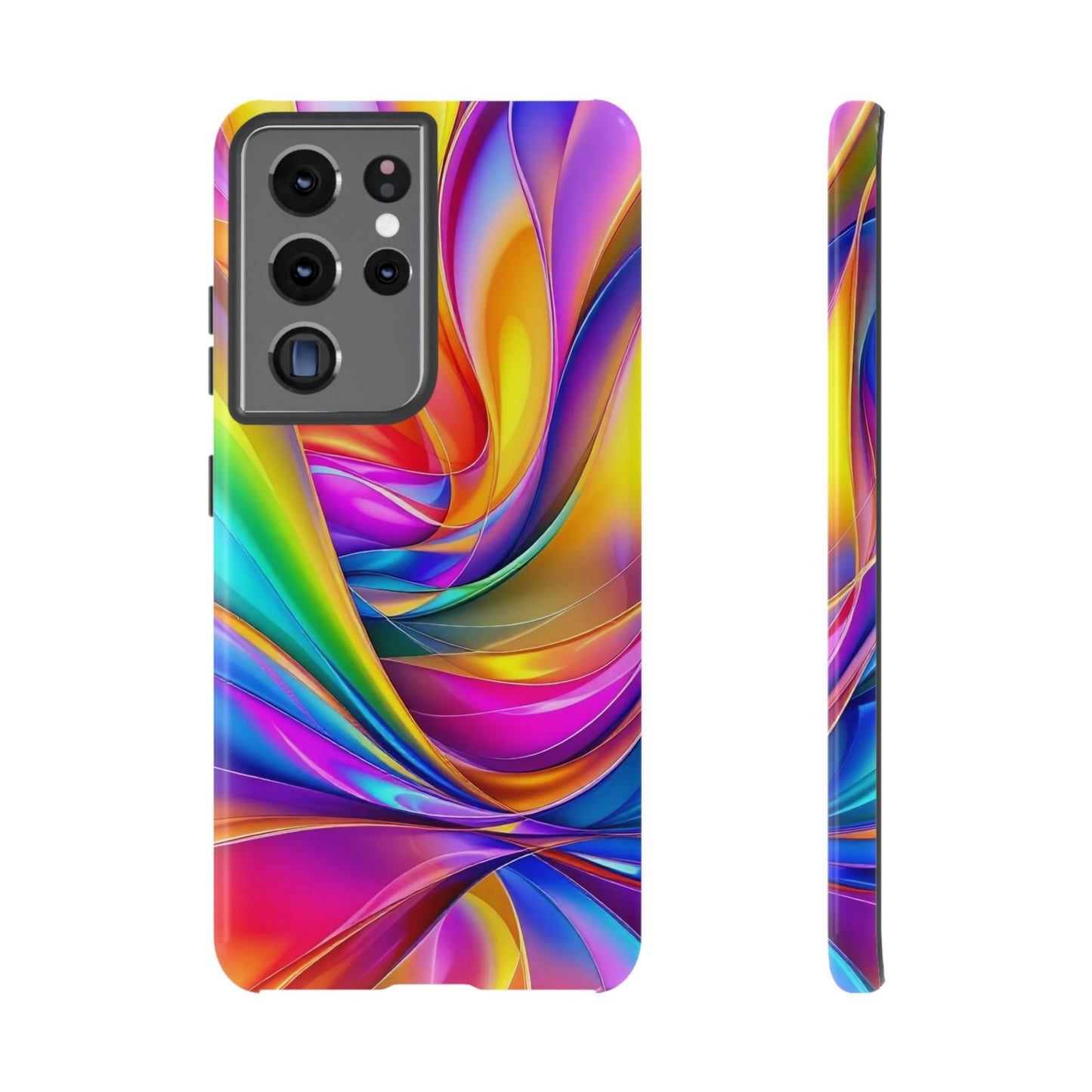Deconstructed Rainbow Wave Samsung Tough Case
