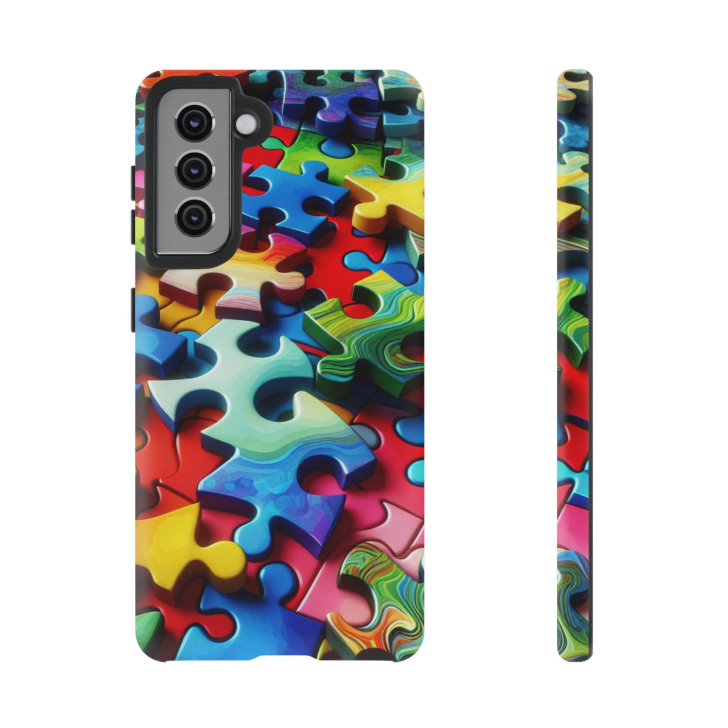 Rainbow Puzzle Design Samsung Tough Case