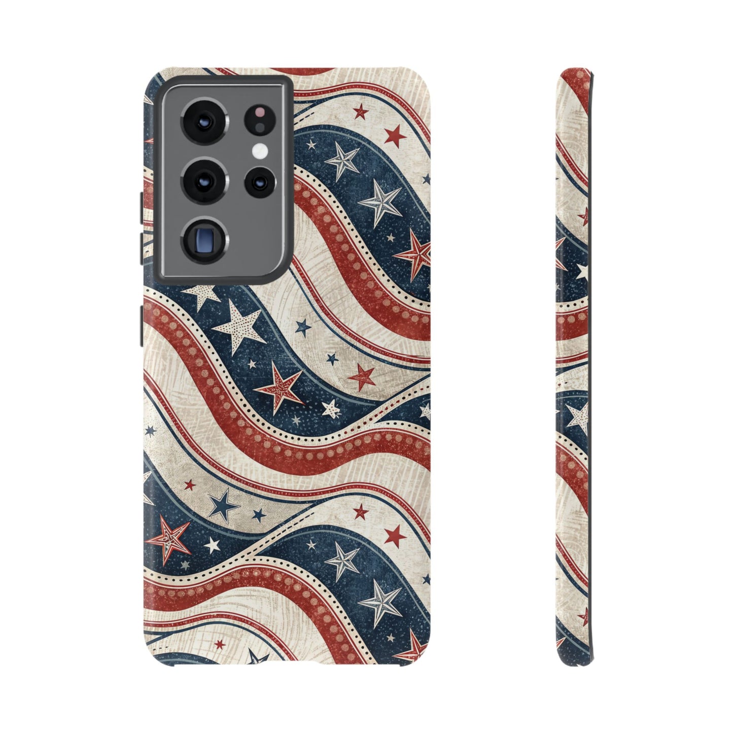 Vintage Patriotic Inspired Ribbon Samsung Phone Case