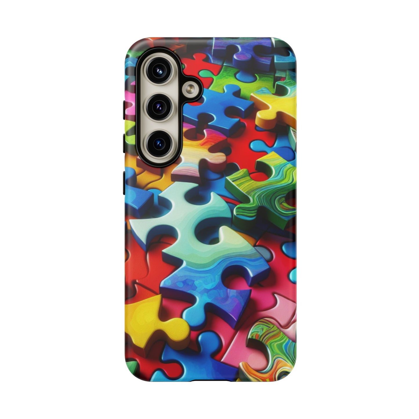 Rainbow Puzzle Design Samsung Tough Case