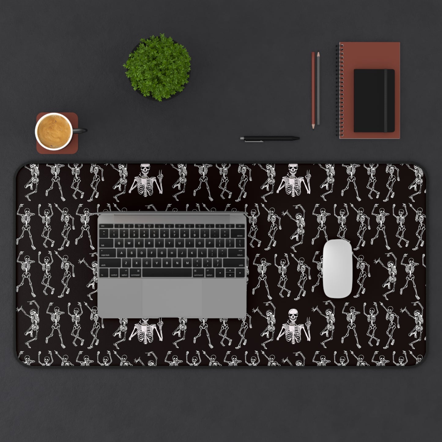 Dancing Skeletons Design Desk Mat