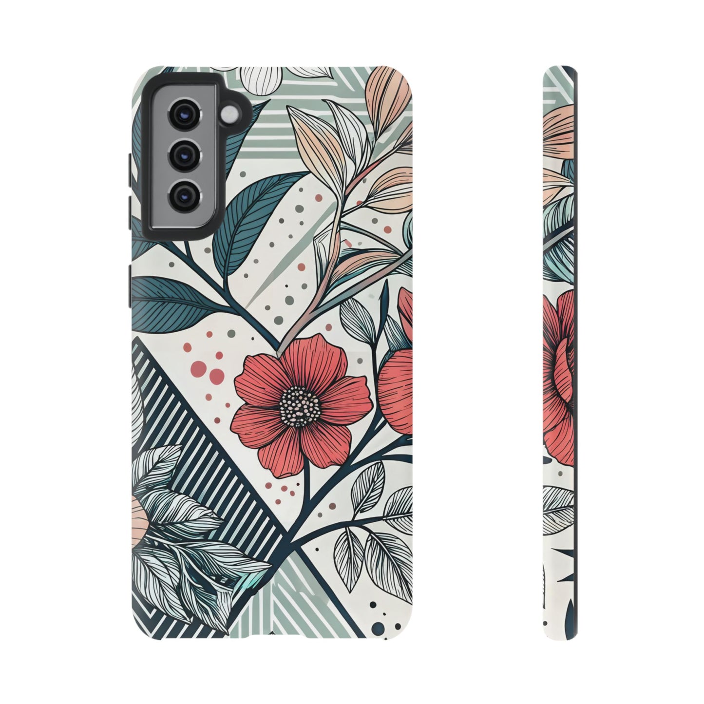 Geometric Flower Samsung Case