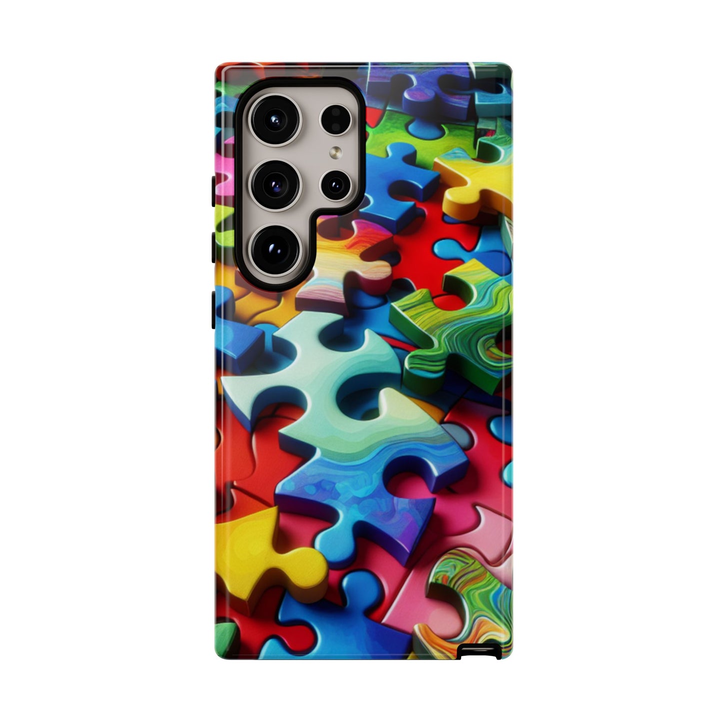 Rainbow Puzzle Design Samsung Tough Case