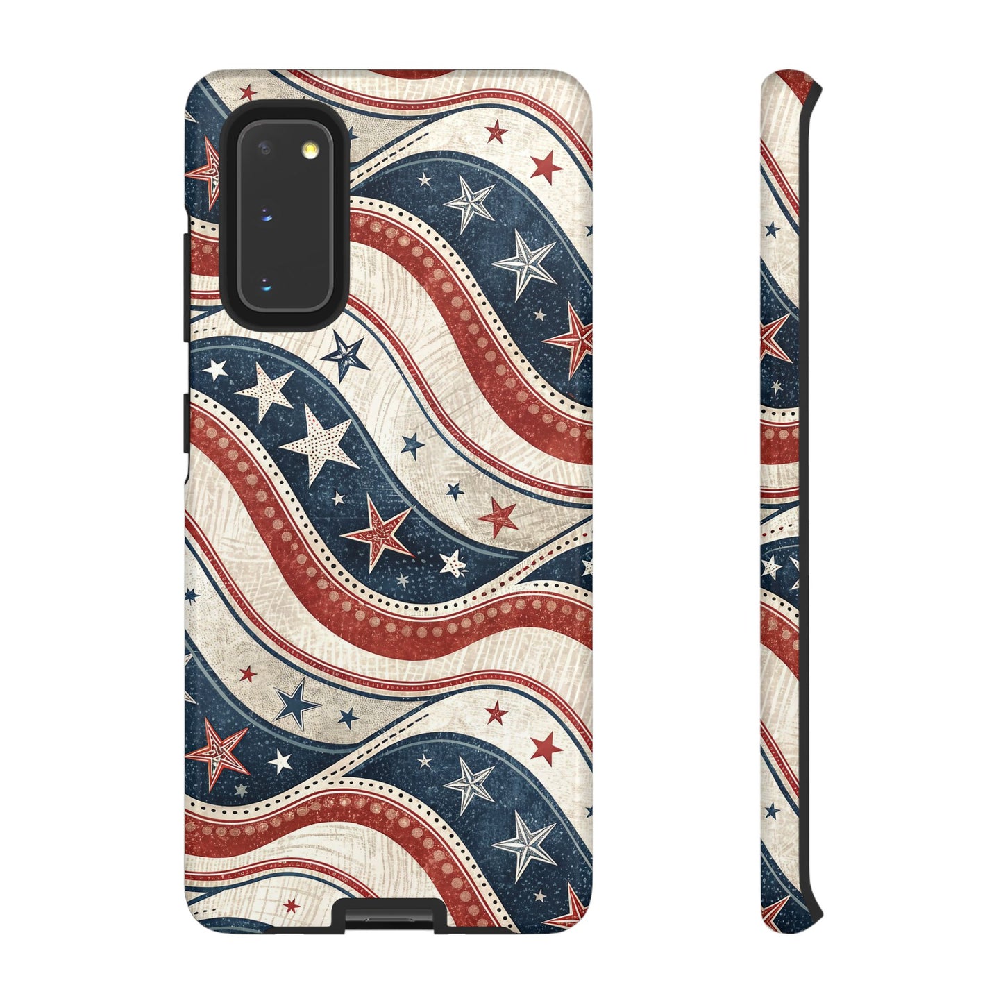 Vintage Patriotic Inspired Ribbon Samsung Phone Case