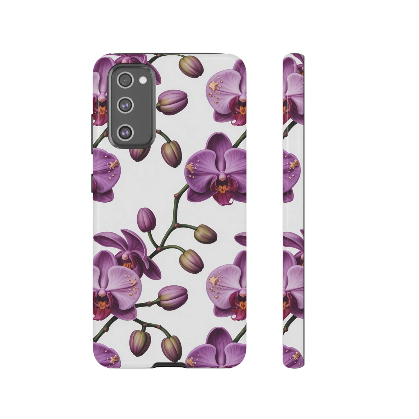Purple Orchid Design Samsung Tough Case