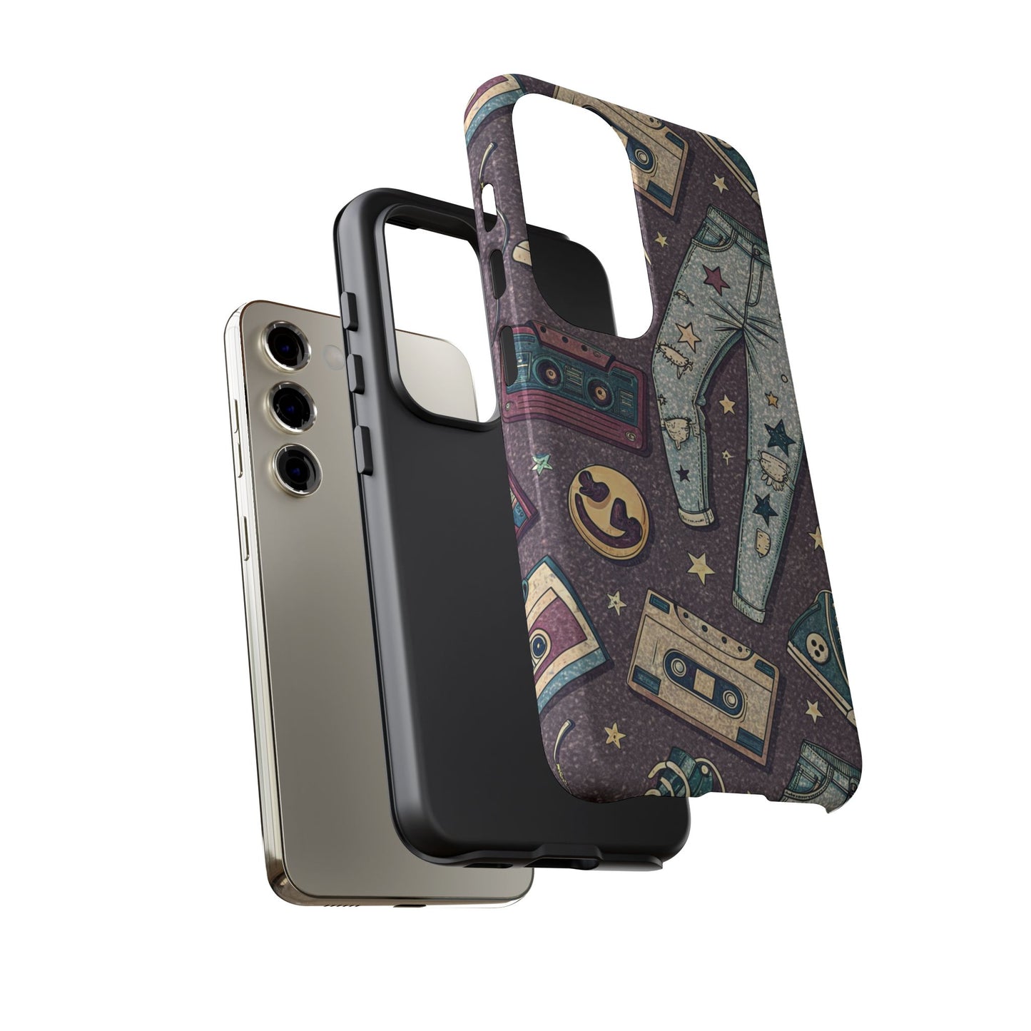 90s Cassette Collage Samsung Tough Phone Case