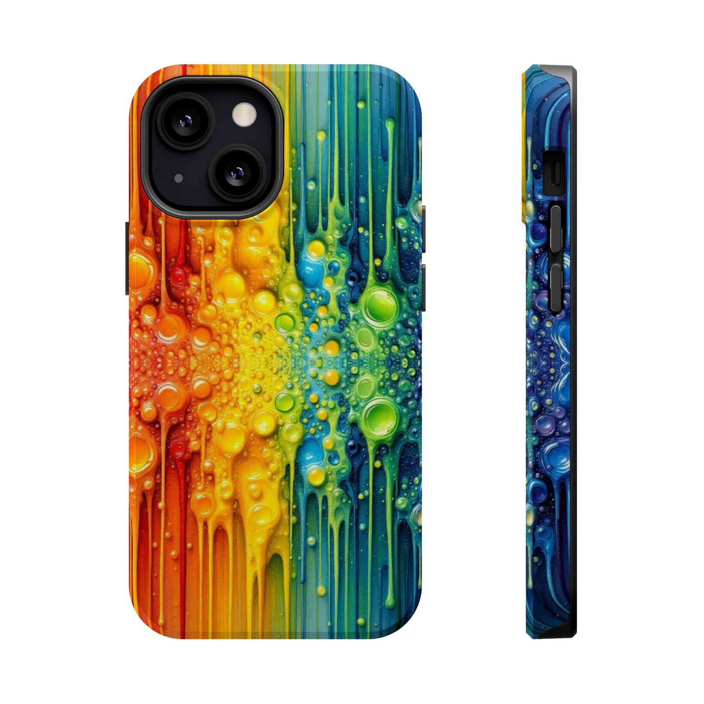 Rainbow Paint Splash iPhone Tough Case