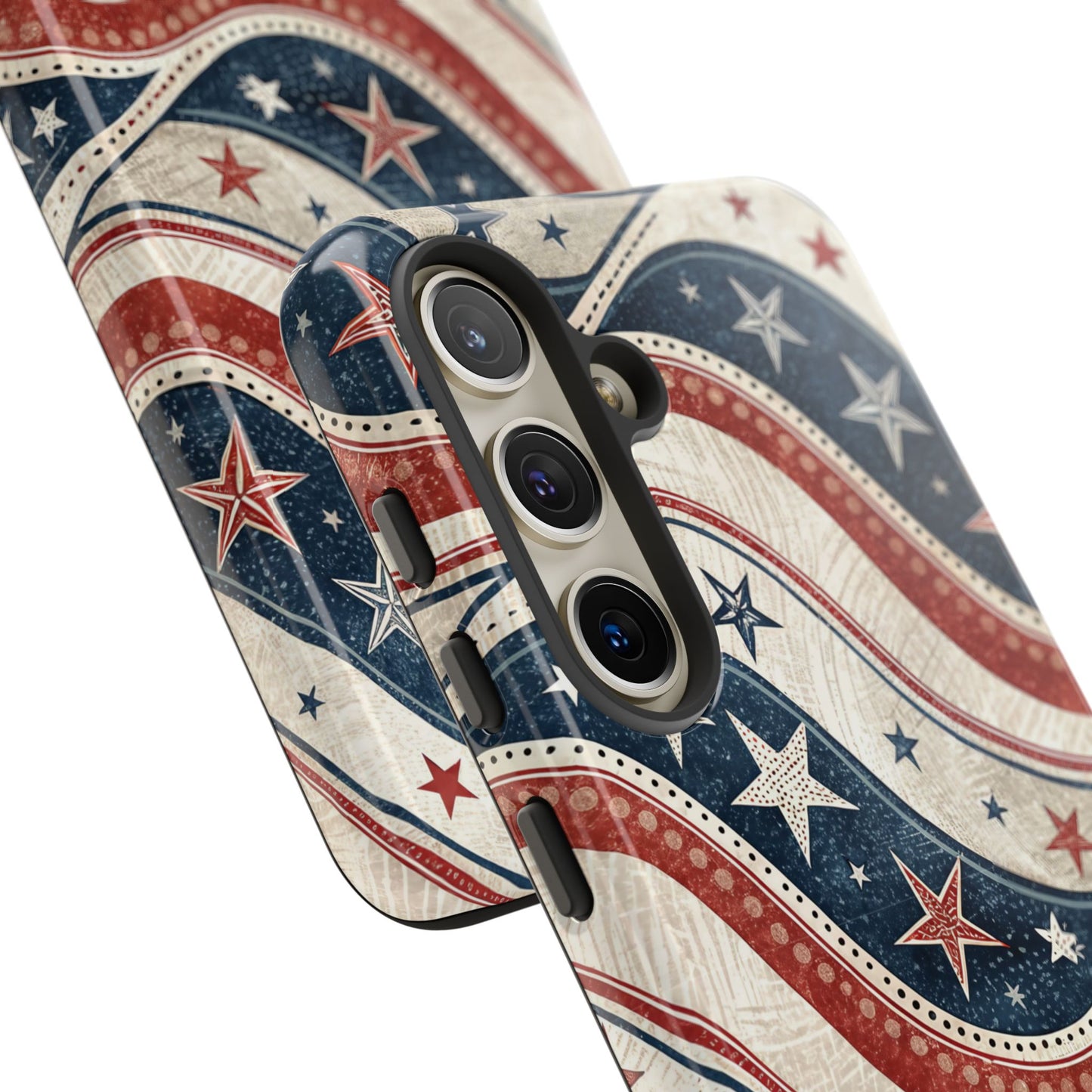 Vintage Patriotic Inspired Ribbon Samsung Phone Case