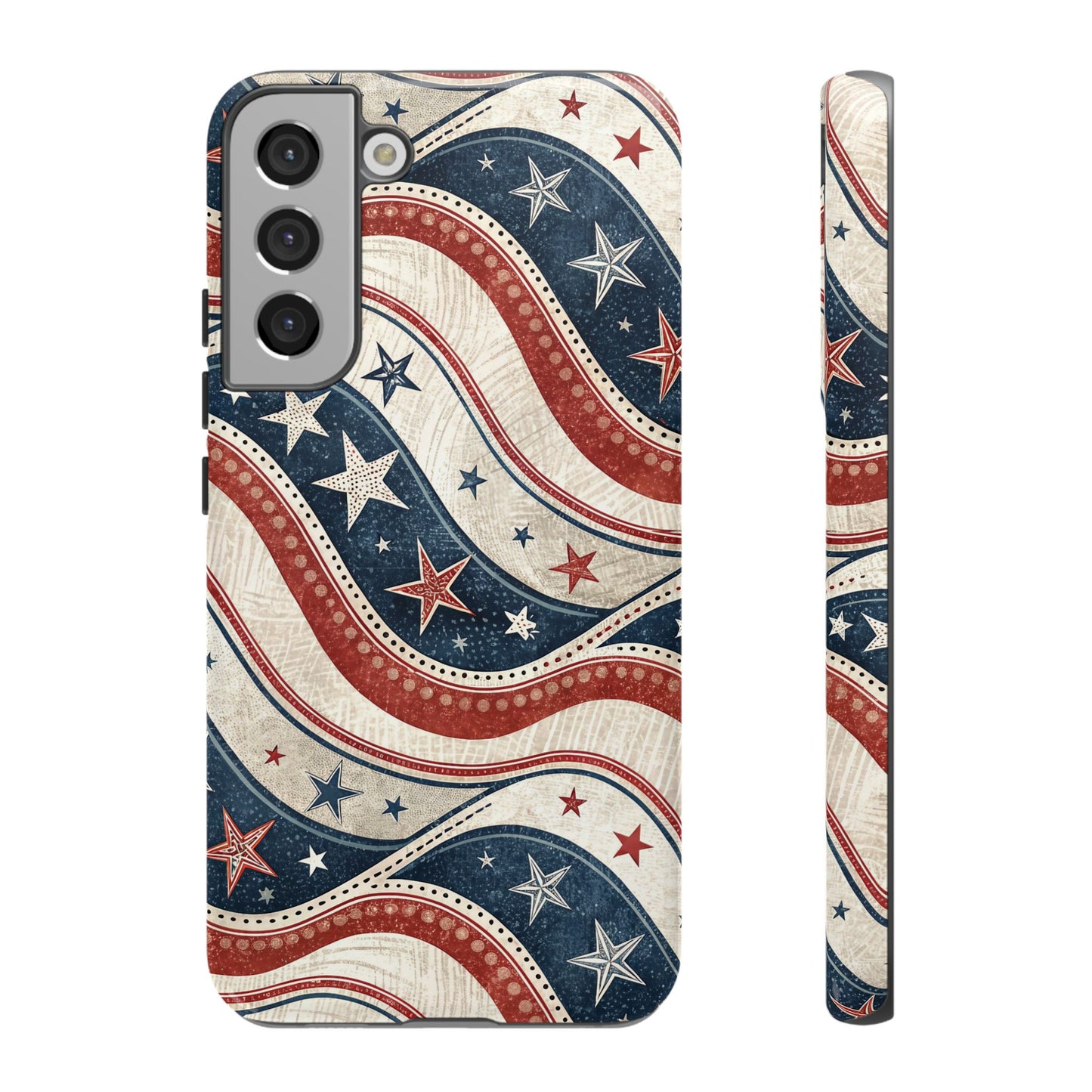 Vintage Patriotic Inspired Ribbon Samsung Phone Case