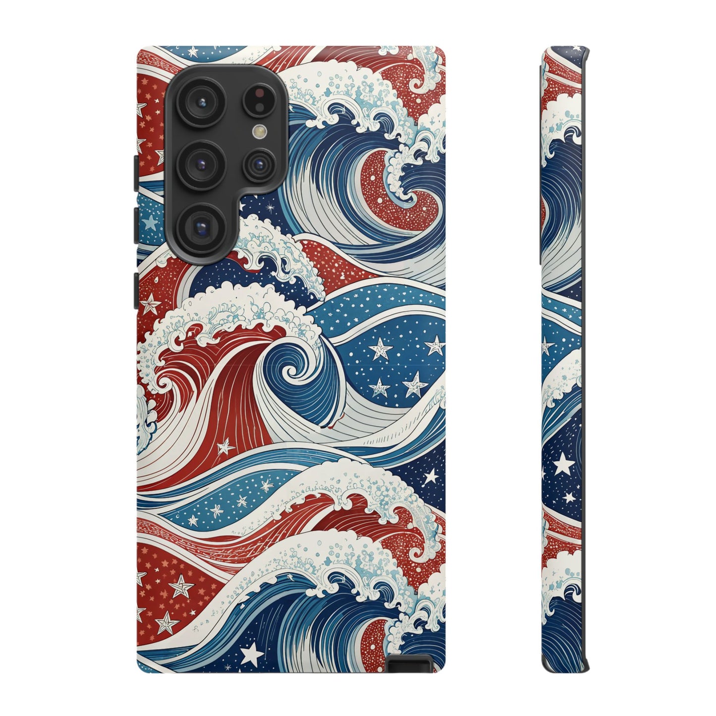 Patriotic Waves Samsung Tough Case Phone Case
