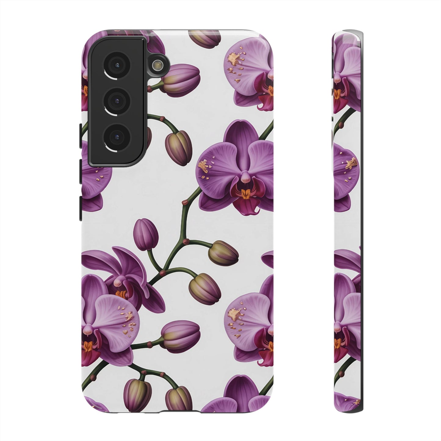 Purple Orchid Design Samsung Tough Case
