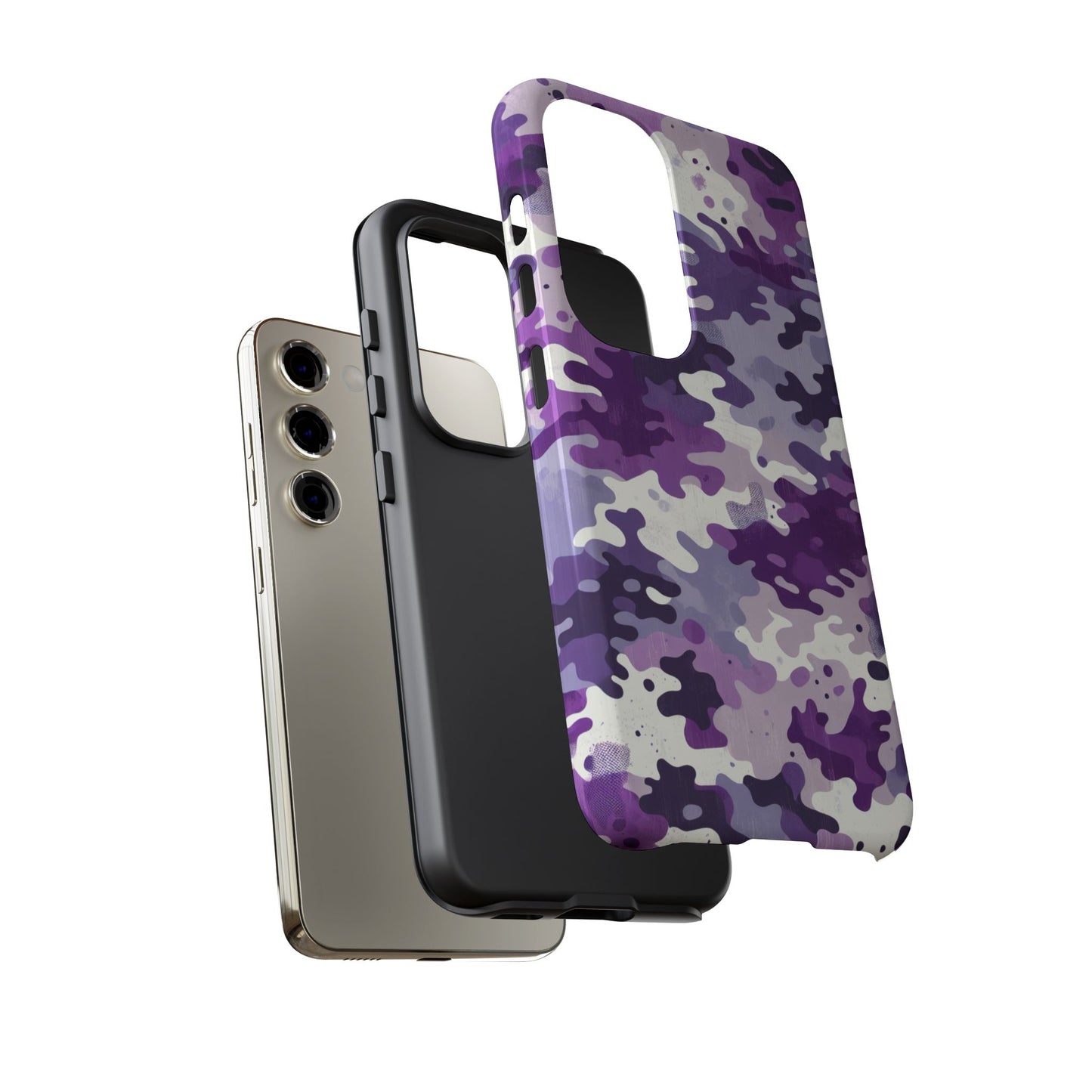 Purple Camouflage Samsung Phone Case