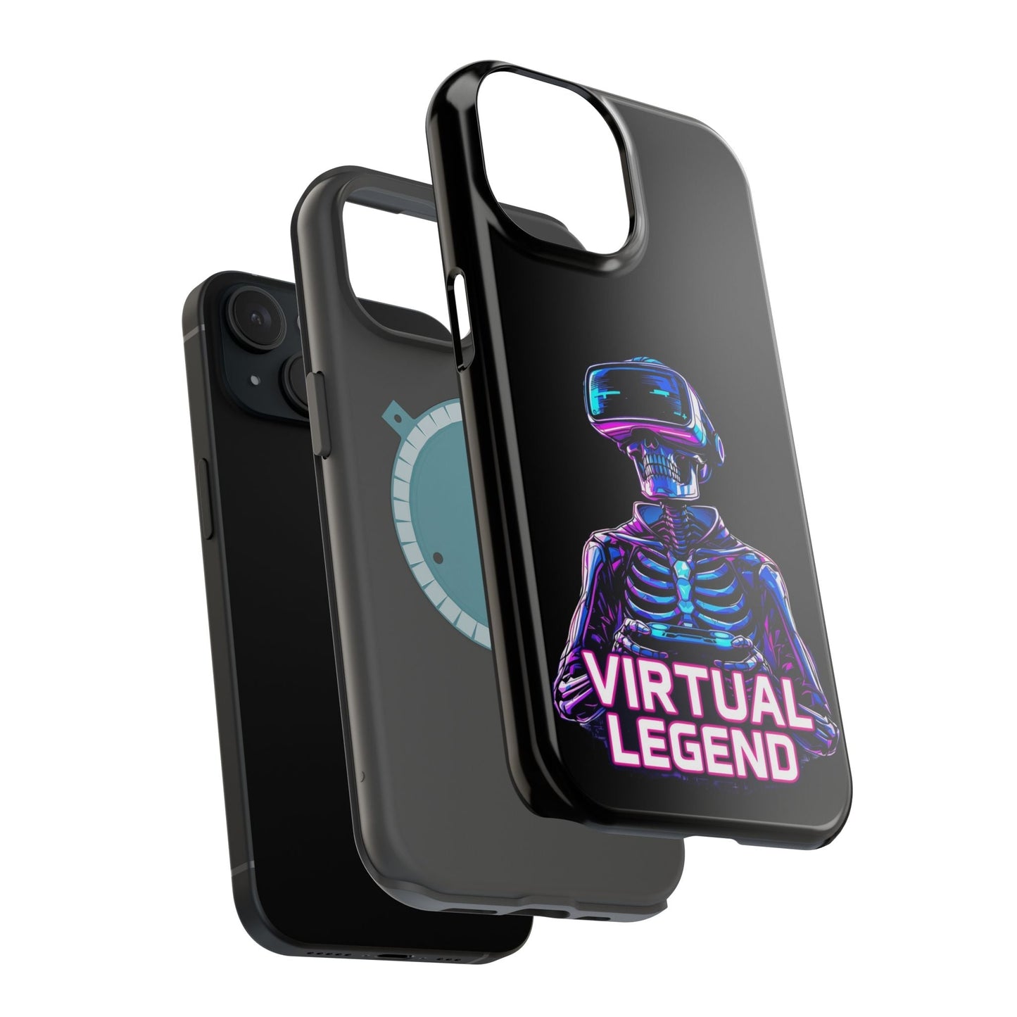 Virtual Legend Gamer iPhone tough case with durable dual-layer protection and vibrant skeleton design