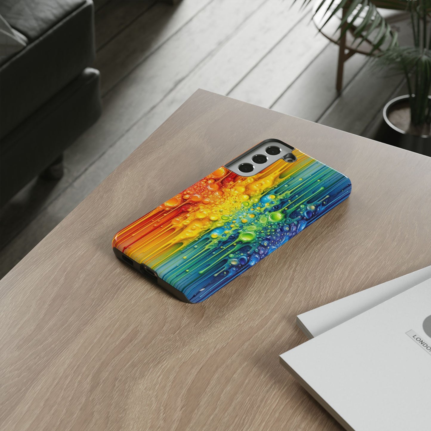 Rainbow Paint Splash Samsung Tough Case
