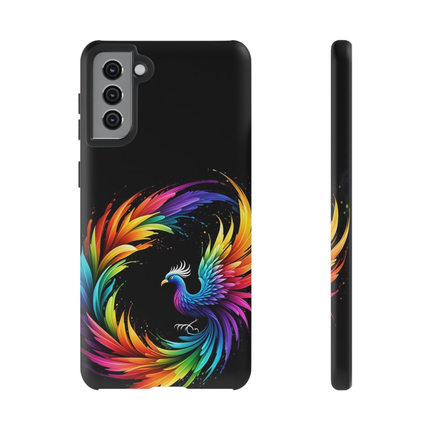 Rainbow Phoenix Design Samsung Phone Case