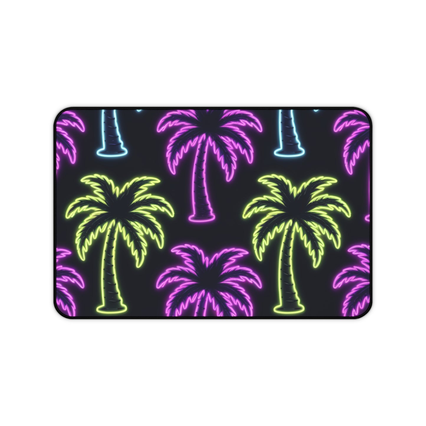 Neon Palm Tree Desk Mat
