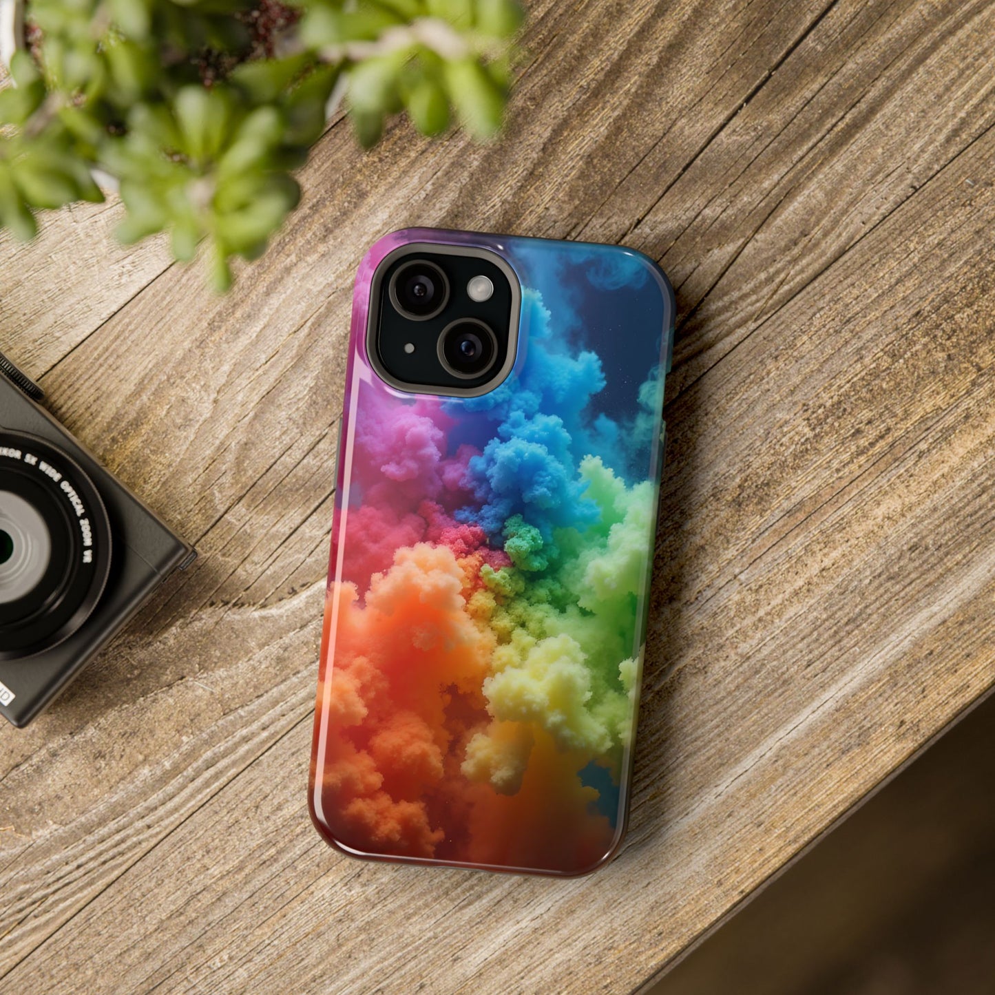 Rainbow Mist Tough Magnetic iPhone Case