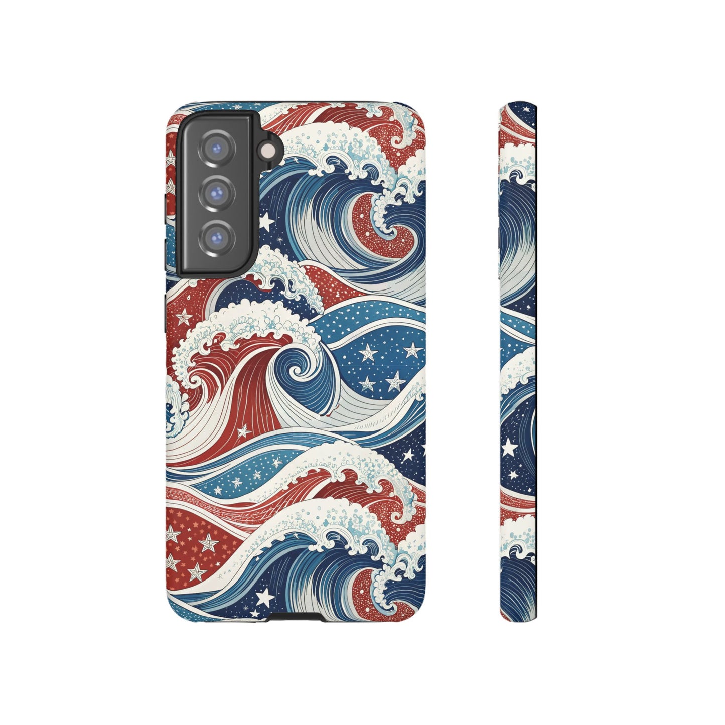 Patriotic Waves Samsung Tough Case Phone Case