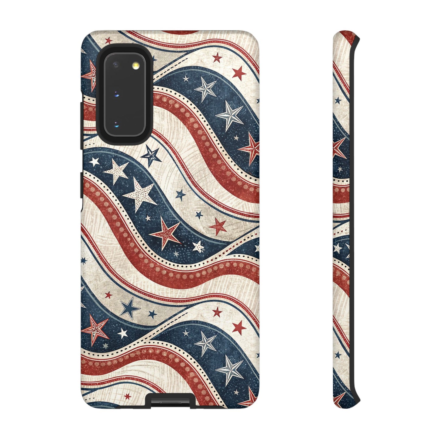 Vintage Patriotic Inspired Ribbon Samsung Phone Case