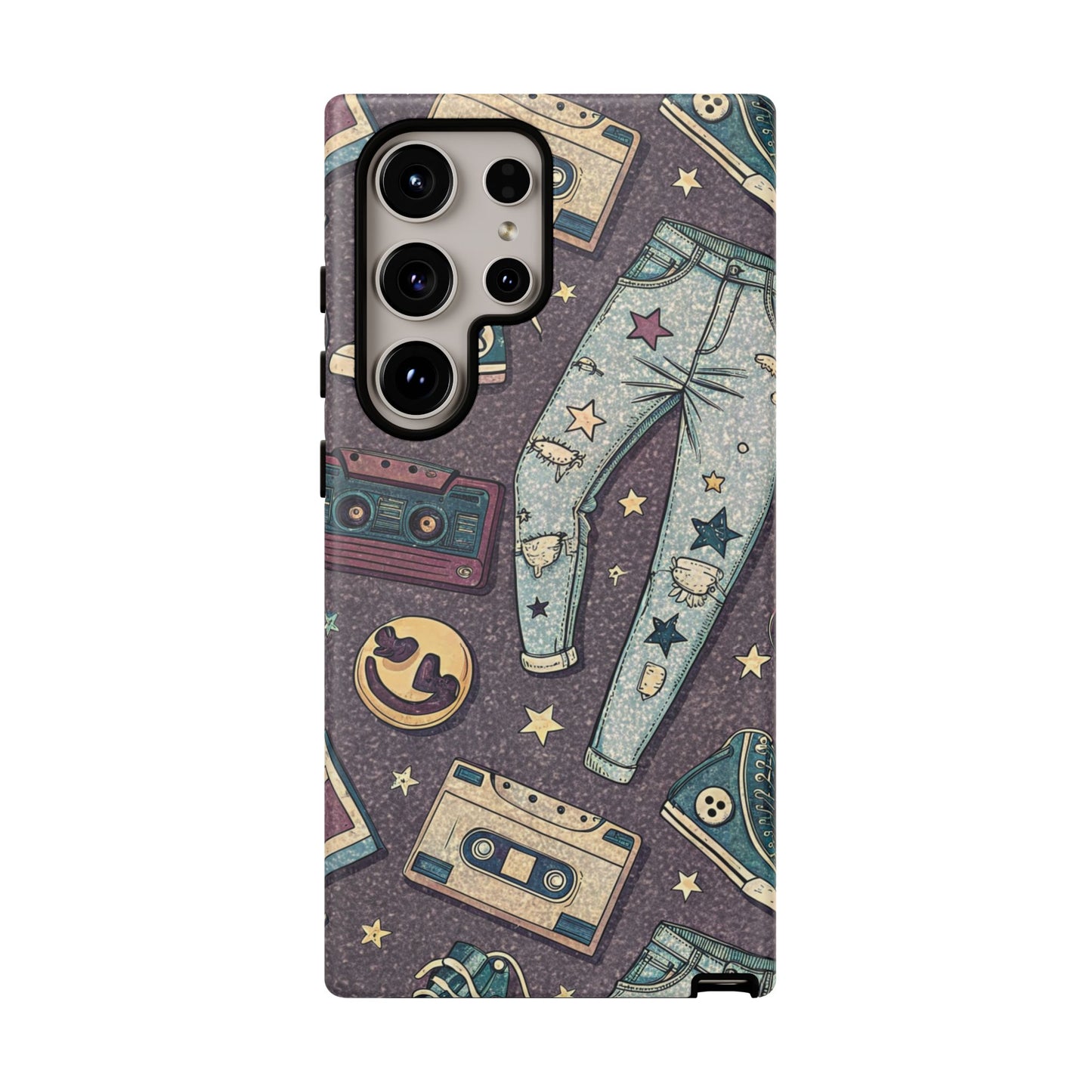 90s Cassette Collage Samsung Tough Phone Case
