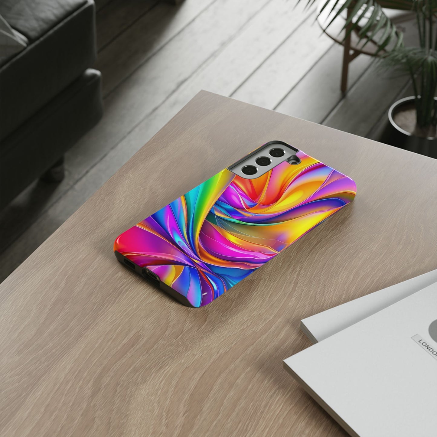 Deconstructed Rainbow Wave Samsung Tough Case