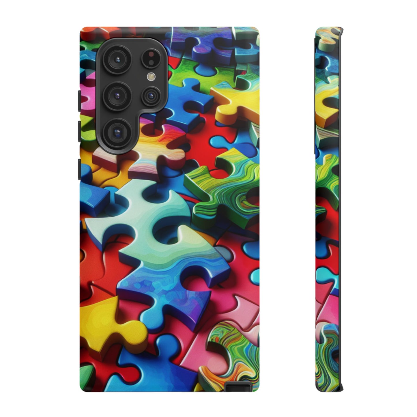Rainbow Puzzle Design Samsung Tough Case