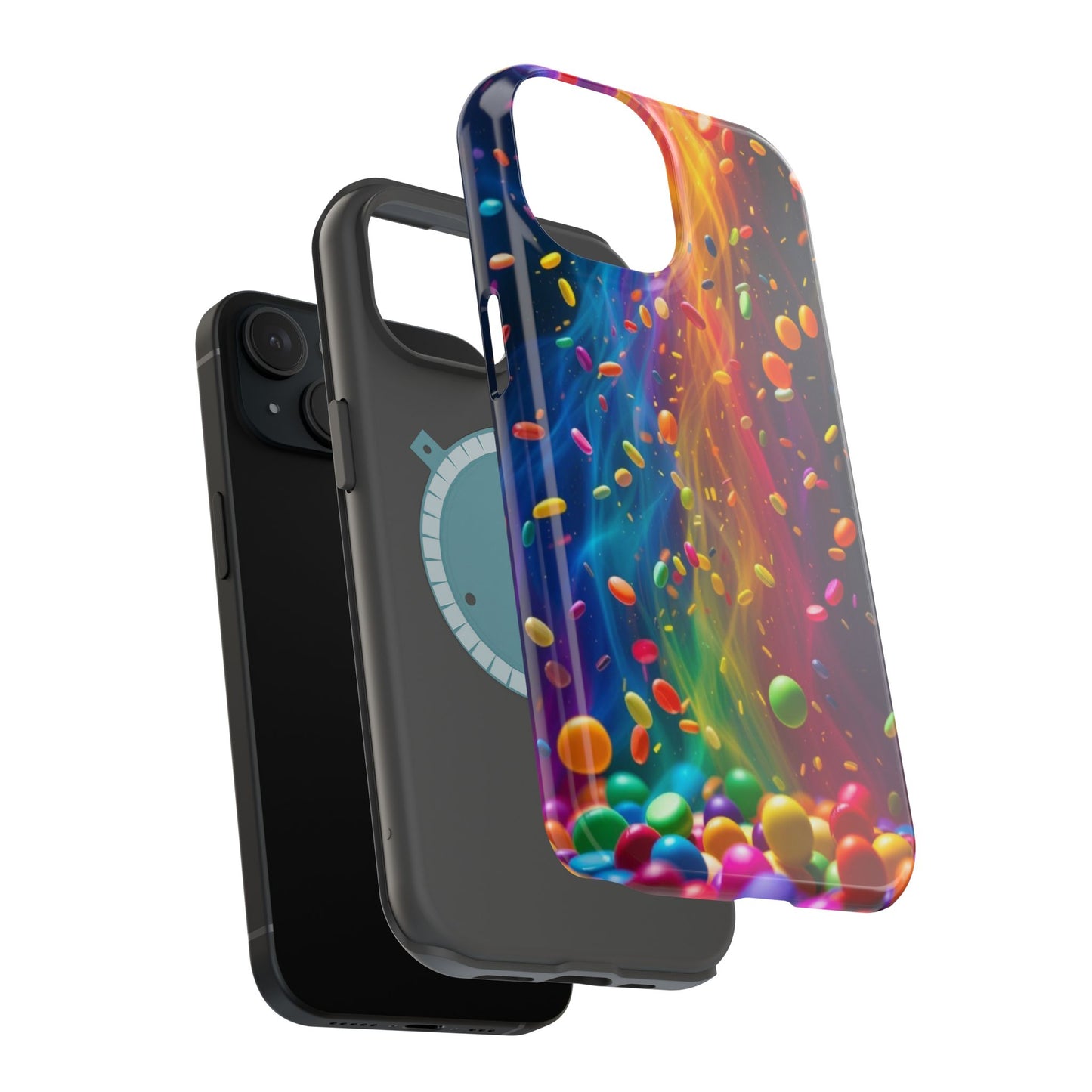 Rainbow Candy Rain iPhone Tough Case